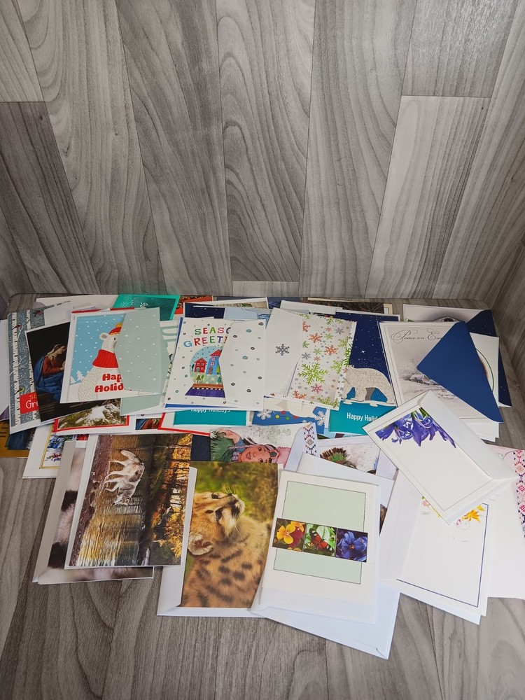 Huge Brand New Lot Of Cards With Matching Envelopes Christmas Friendship Holiday