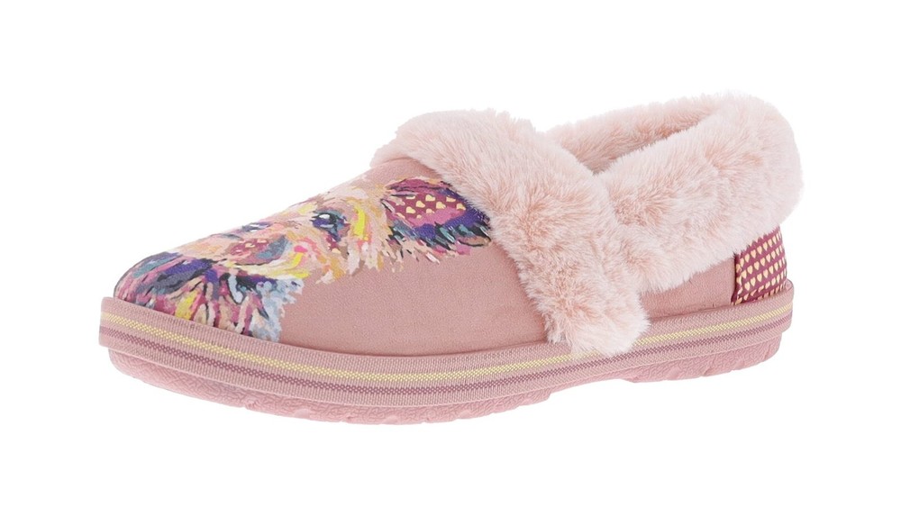 Skechers Women Bobs Too Cozy Snuggle Babes Slippers PKMT 114550