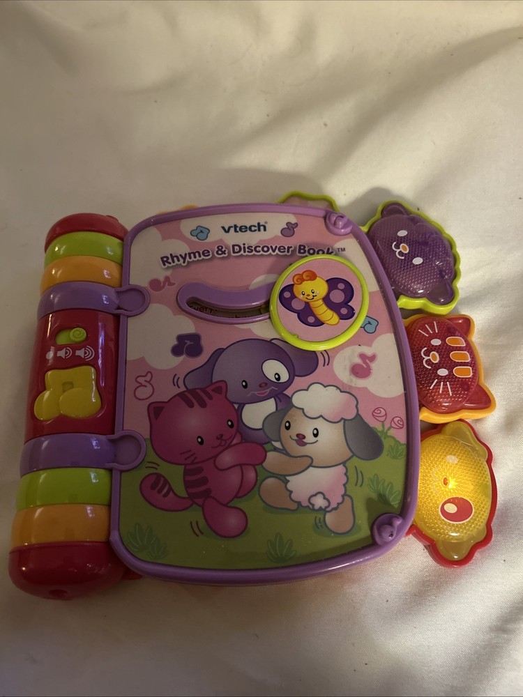 VTech Rhyme and Discover Electronic Book with Music and Lights for Fun Learning