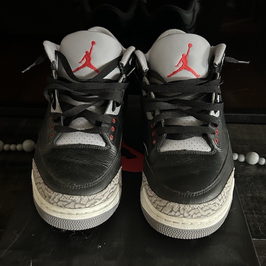 Jordan Air Jordan 3 Retro OG Black Cement Leather Black/Grey/Red