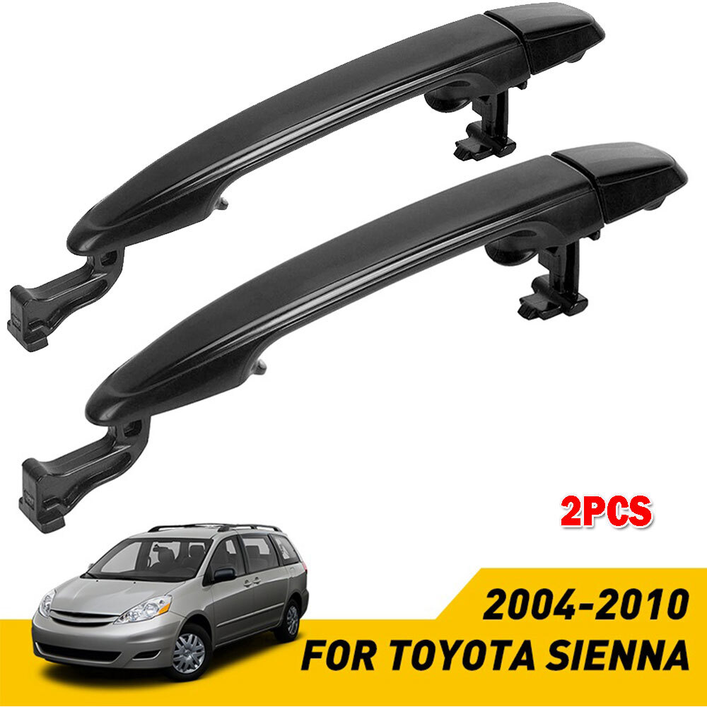 2X Rear Left Right Durable Door Handle 2004-2010 Toyota Sliding For Sienna