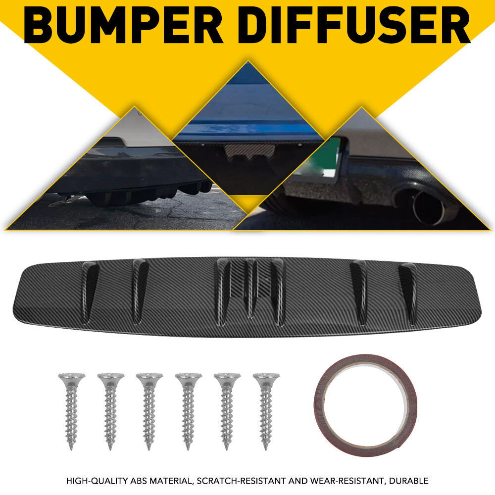 For Infiniti G37 Coupe Carbon Rear Diffuser fiber Bumper Lip Splitter Spoiler PU