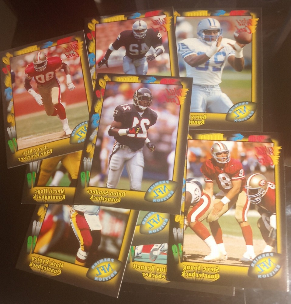 1991 Wild Card NFL Football COMPLETE SET #1-160 Sanders, Jackson, Smith RC
