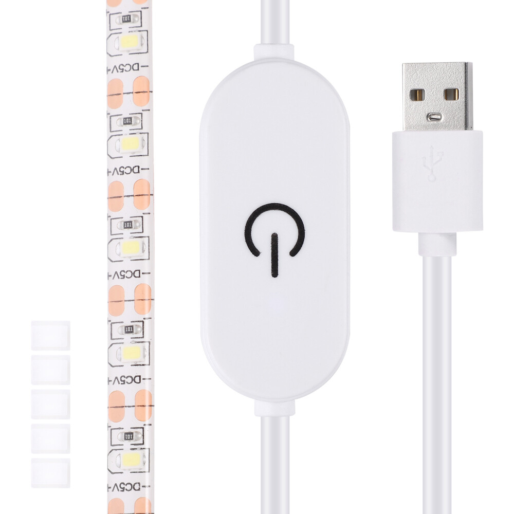 2 Meters USB Strip Lighting White Machine Working LED Lights Cold Portable