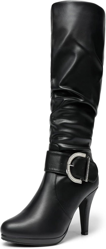 Dream Pairs Women’s Sexy Knee-High Stiletto Pointed Toe Boots