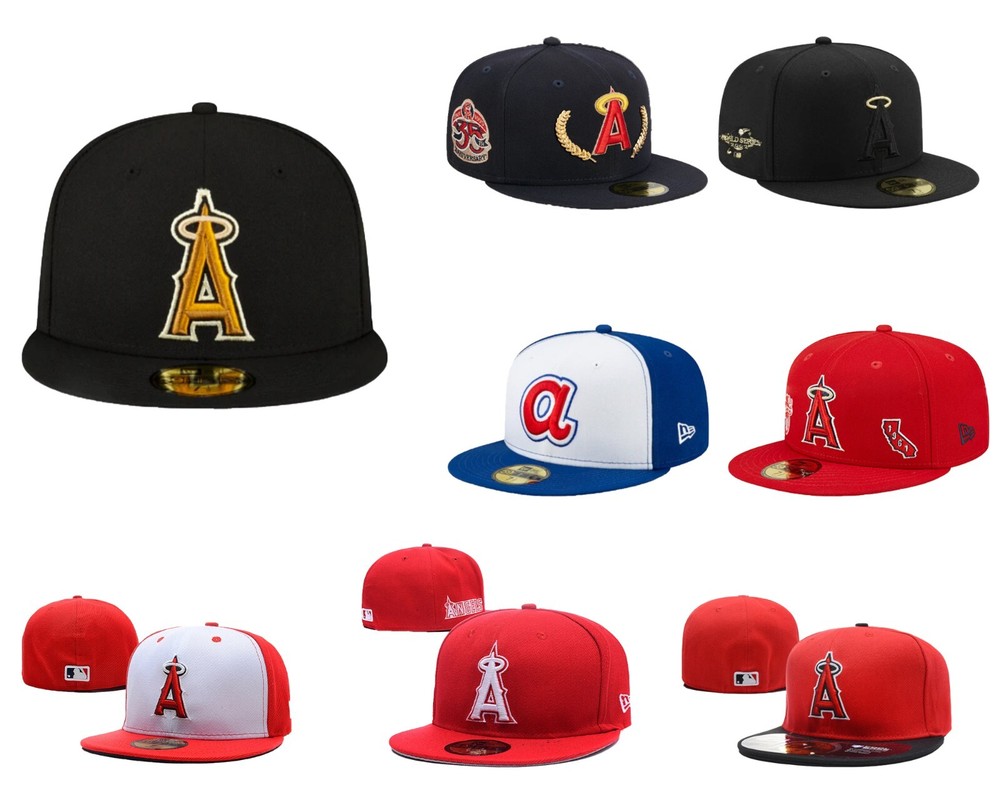 New MLB Los Angeles Angels New Era Men's Baseball Cap 59FIFTY Fitted Cap