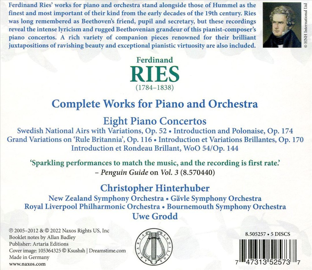 Christopher Hinterhuber & Uwe Grodd Complete Piano and Orchestra Works