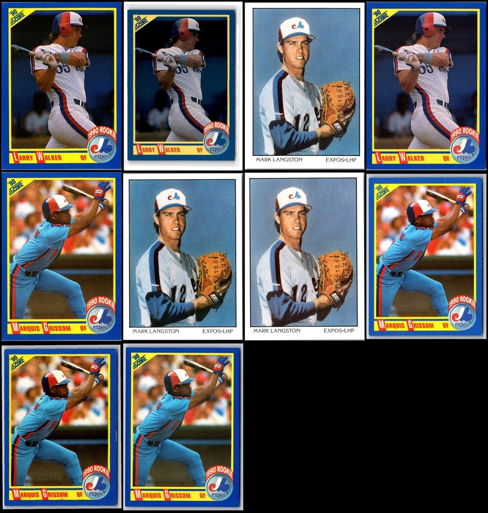1990 Score Montreal Expos (10) Card Lot - Last Call – Scoop It Up Before It D...