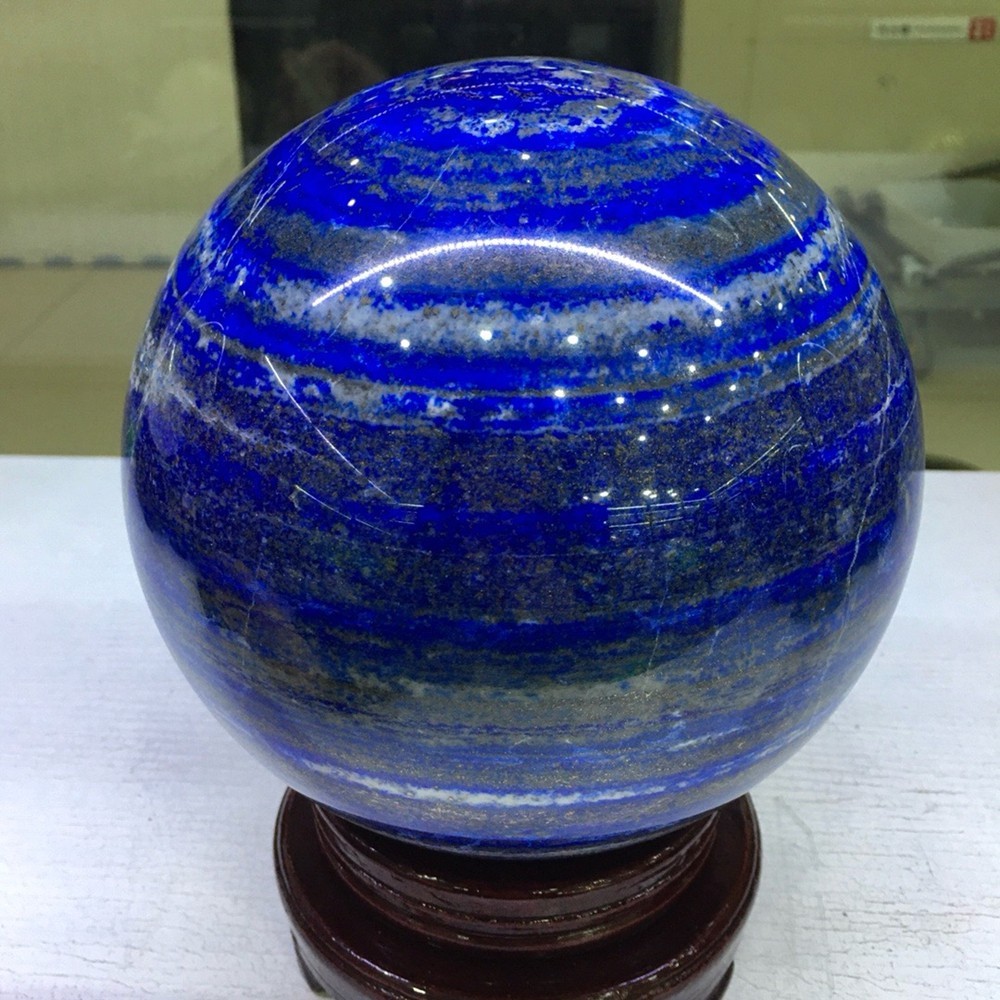 19.4LB Top Natural Lapis Lazuli Ball Quartz Crystal Sphere Reiki Healing 177mm