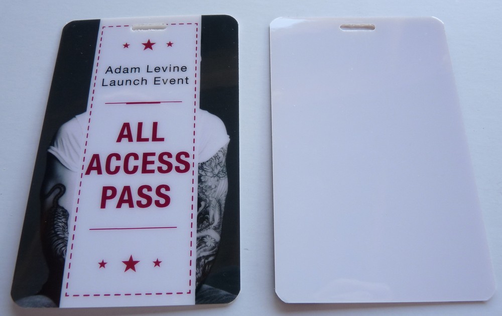 Adam Levine Launch Event All Access Tour Concert Backstage Pass Laminate D19