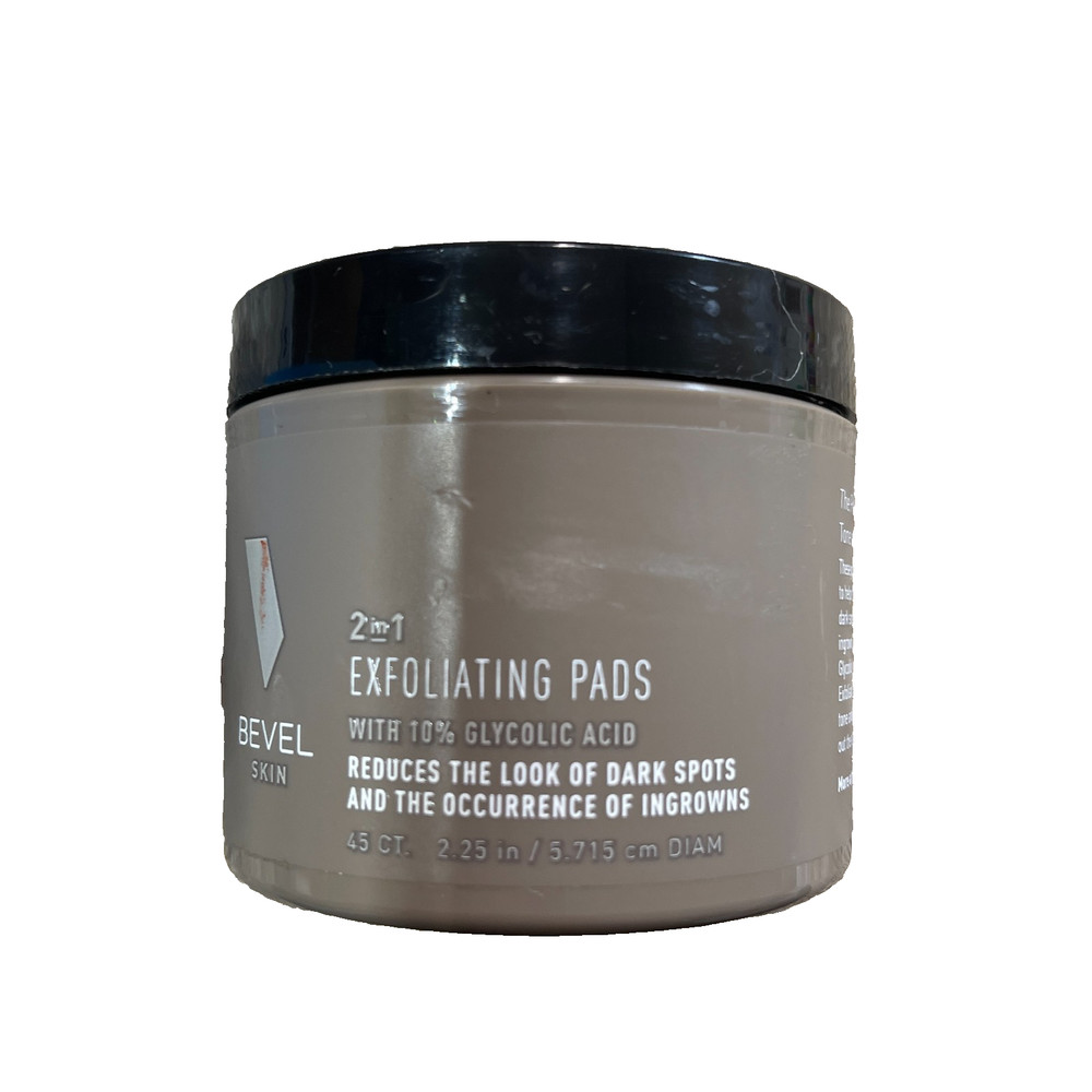 BEVEL SKIN 2 in 1 Exfoliating Pads w/ 10% Glycolic Acid 45 ct