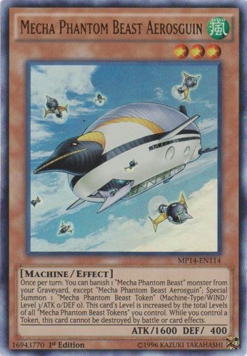 Mecha Phantom Beast Aerosguin MP14-EN114 Ultra Rare 1st Edition NM