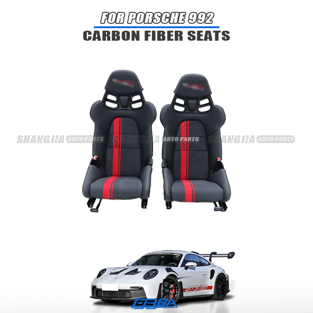 Carbon Fiber Seat Brackets Fit Porsche Panamera Taycan 911 992 GT3 RS Universal