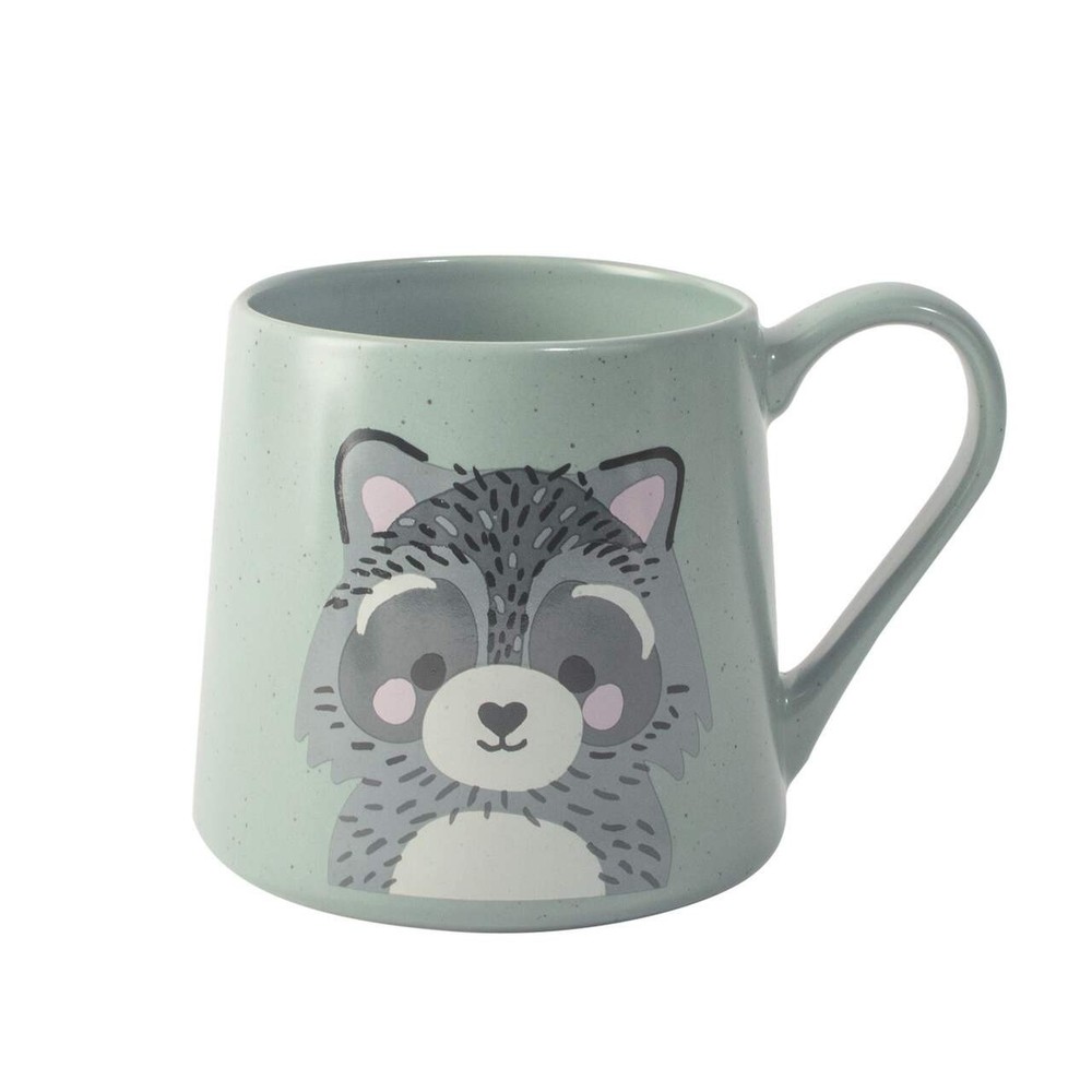 Cute Cartoon Raccoon Stoneware Mug 18oz, Coffee/Tea/Hot Chocolate Lover Gift