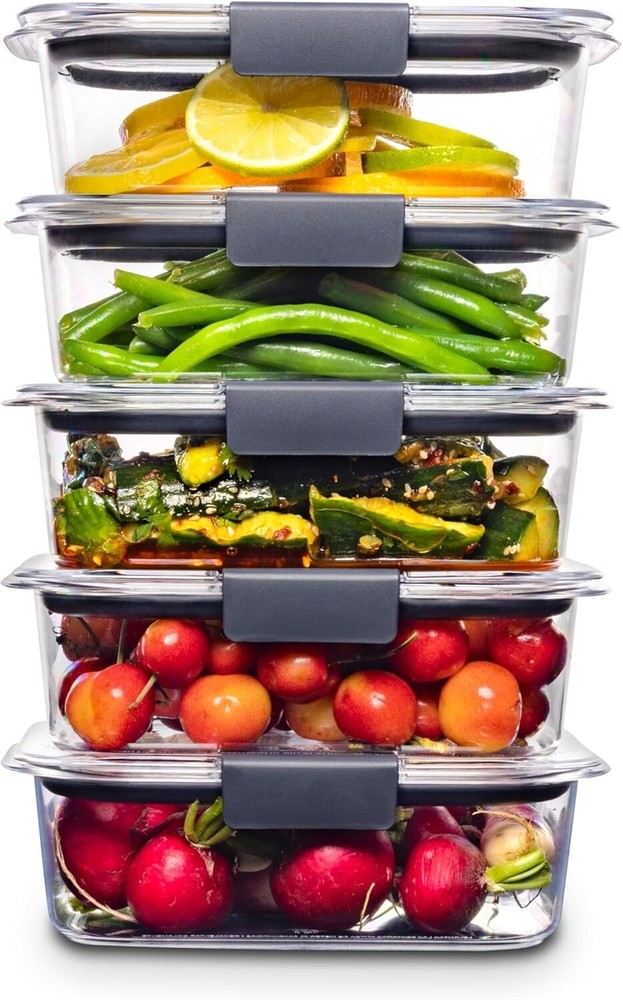 Rubbermaid Brilliance Airtight Food Storage Containers for Freshness
