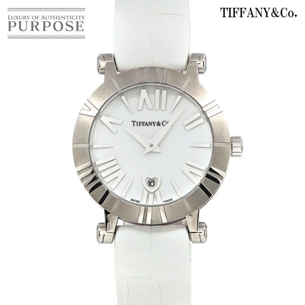 Tiffany Co. Atlas Heart Date Z1300 11 11A20A71A Women s Watch White Dial Quar