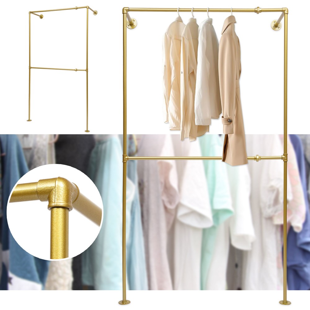 Free-standing Clothes Storage Rack, Coat Rack Closet Organizer, Floor Wall-mount