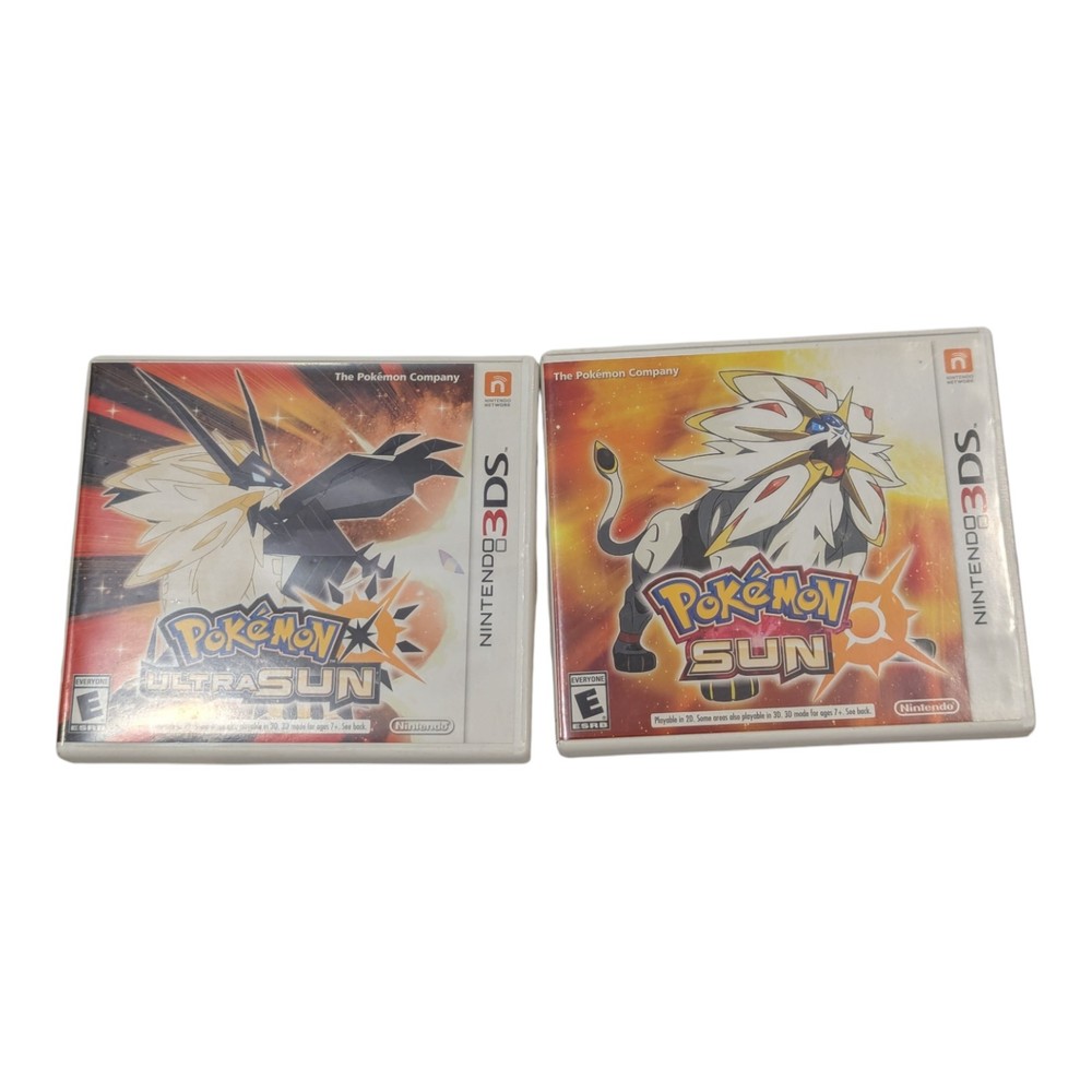 Pokemon Ultra Sun And Sun- Nintendo 3DS CASES ONLY NO MANUAL OR GAME