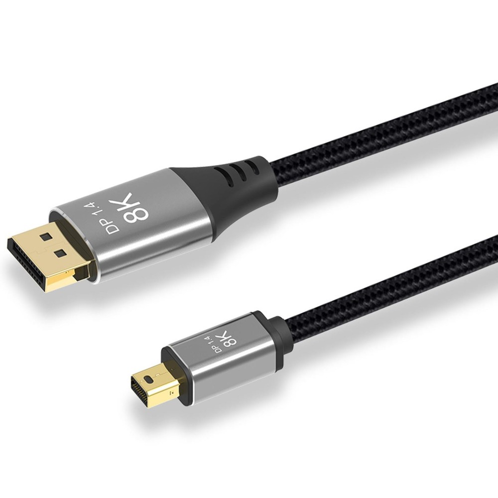 Mini DP to DP 8K@60Hz 4K@144Hz DisplayPort 1.4 Adapter Cable