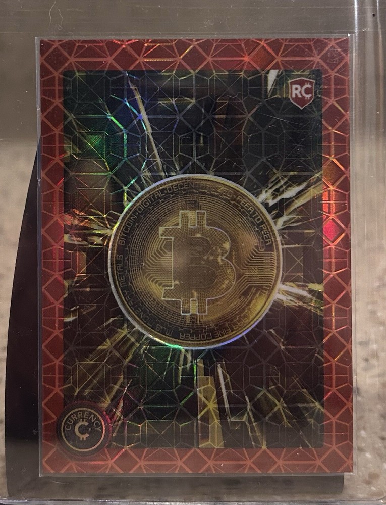 2023 Cardsmiths Currency Series 2 - BITCOIN #11 - Garnet Gemstone 62/75
