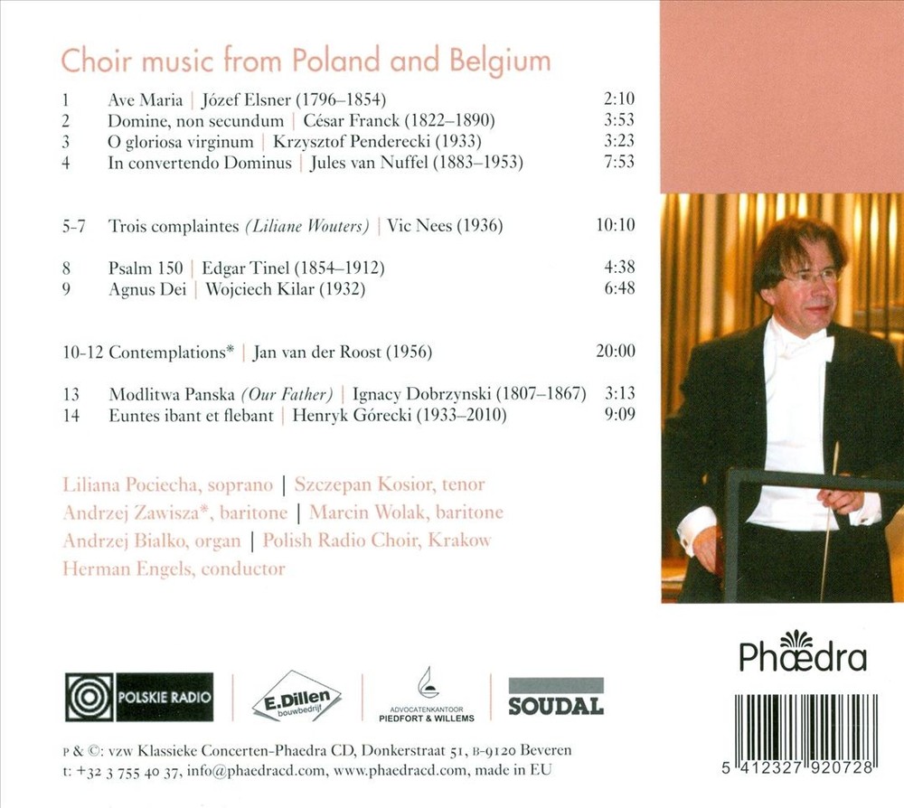 Herman Engels Polish Radio Chorus Kraków In Flanders Fields Vol 72 Choir Music