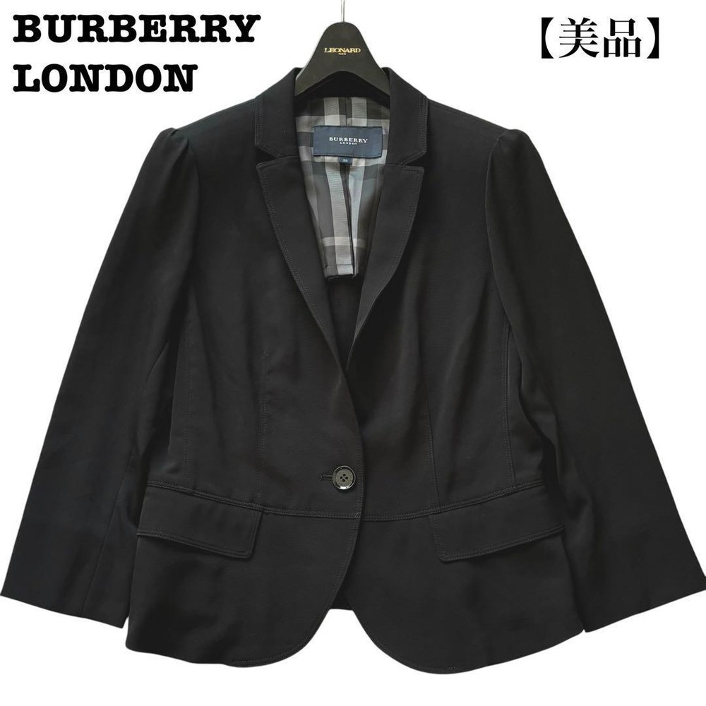 Burberry London Tailored Jacket Mega Check Black Unlined - Size M - New