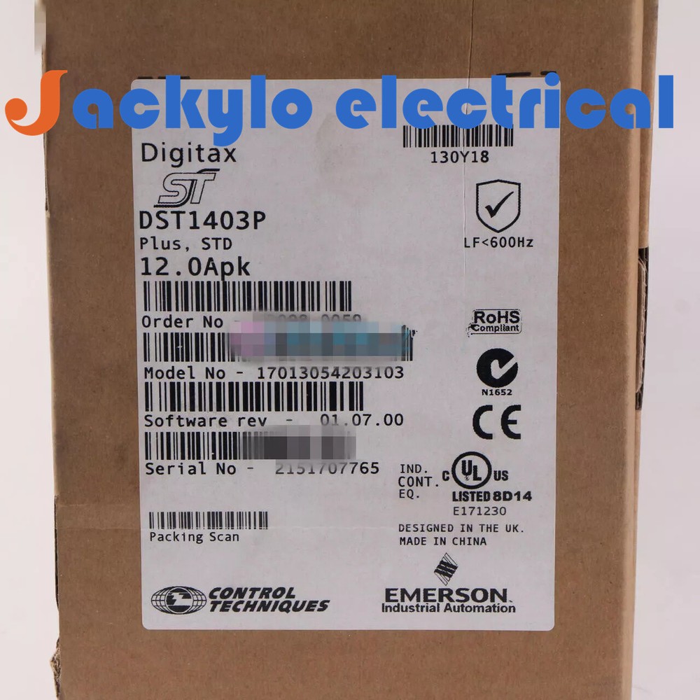 DST1403P 1PC New  Emerson AC Servo Drive DST1403P 1-Year Warranty ! Fast Ship