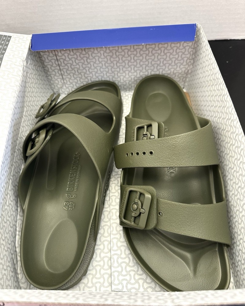Birkenstock Arizona EVA Sandals Khaki Green Men’s 10 (43 EU) Rubber Regular Fit
