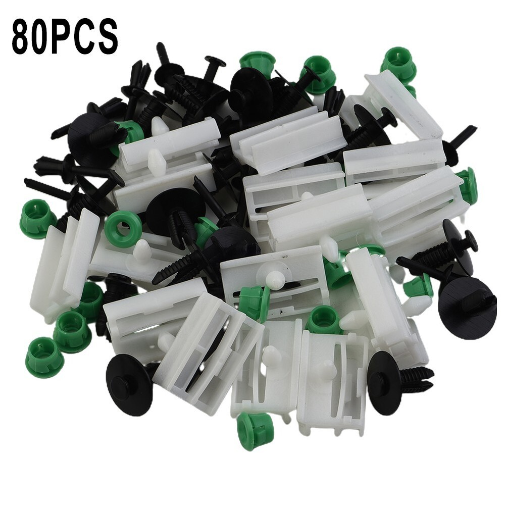 80x For E36 Side Sill Skirt Trim Clips Grommets Fastener Replacement-Clip