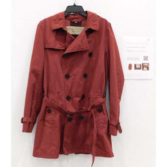Womens Burberry Brit Red Trench Coat -Used