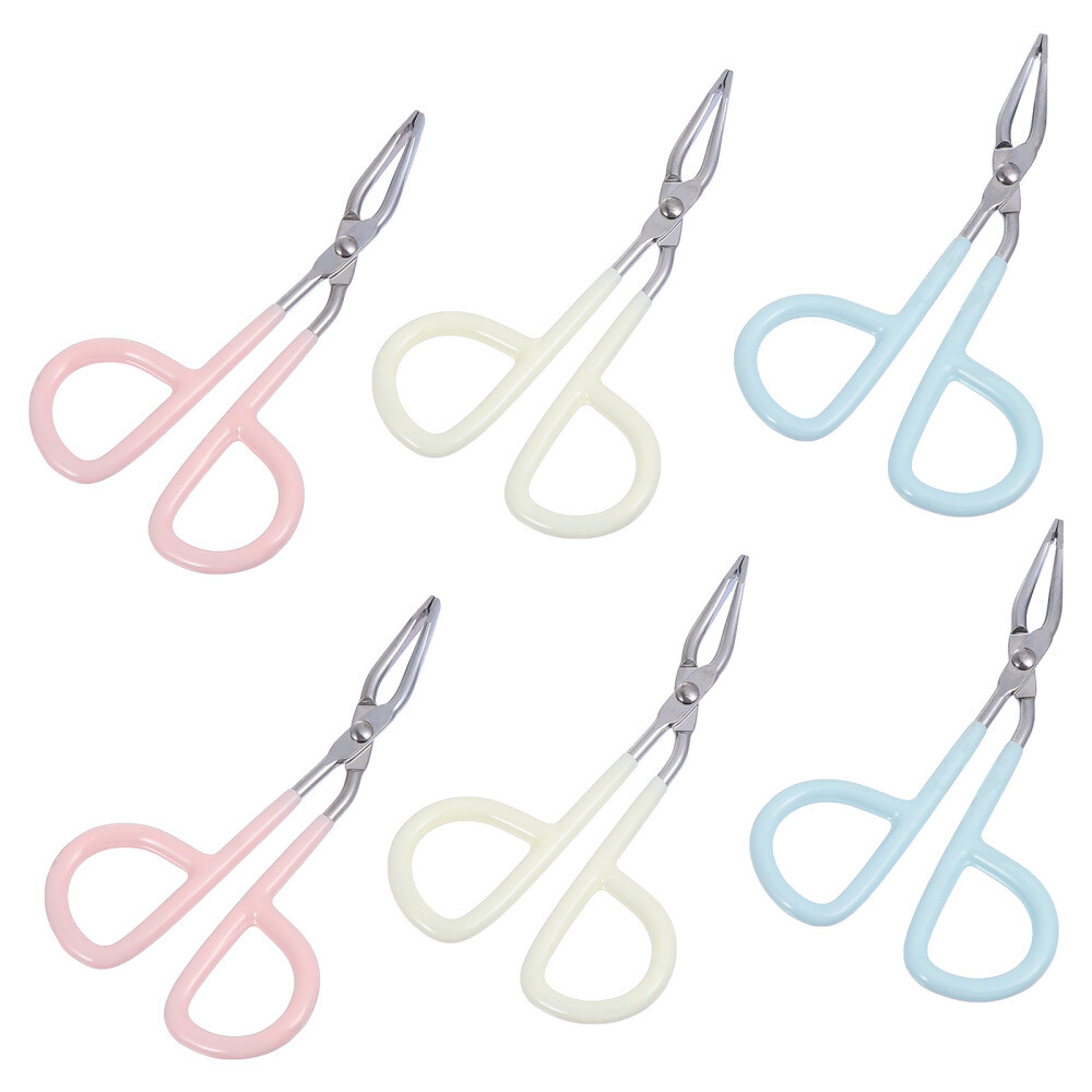 6pcs Eyebrow Scissors Eyebrow Razor Eyebrow Grooming Set Plucking Tweezers