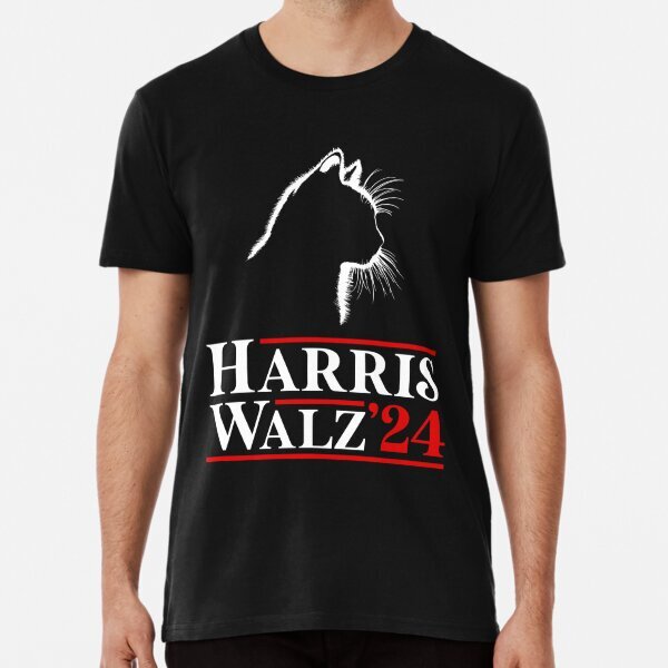 Cat Lady Harris Waltz Gift Political Presidential Made in USA T-Shirt S-5XL