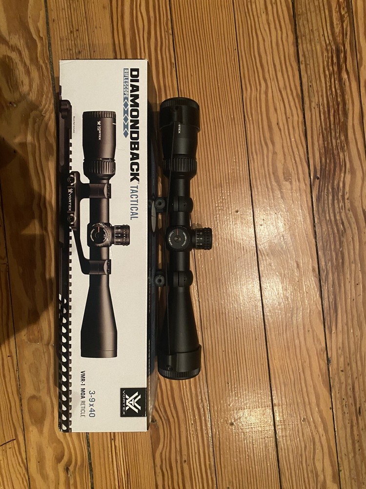 Vortex Diamondback Tactical Rifle Scope 3-9 x 40 AO VMR-1 MOA Reticle With Mount