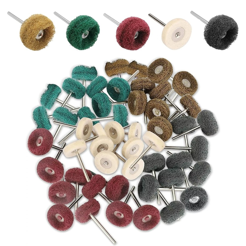 50Pcs Metal Polishing Buffing Wheel Kit for Dremel Rotary Tools