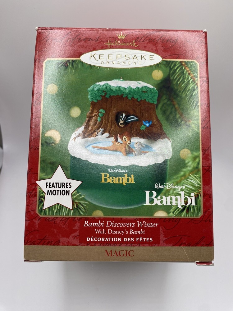 Hallmark Keepsake 2001- Bambi Discovers Winter - Walt Disney’s Bambi- NEW- READ