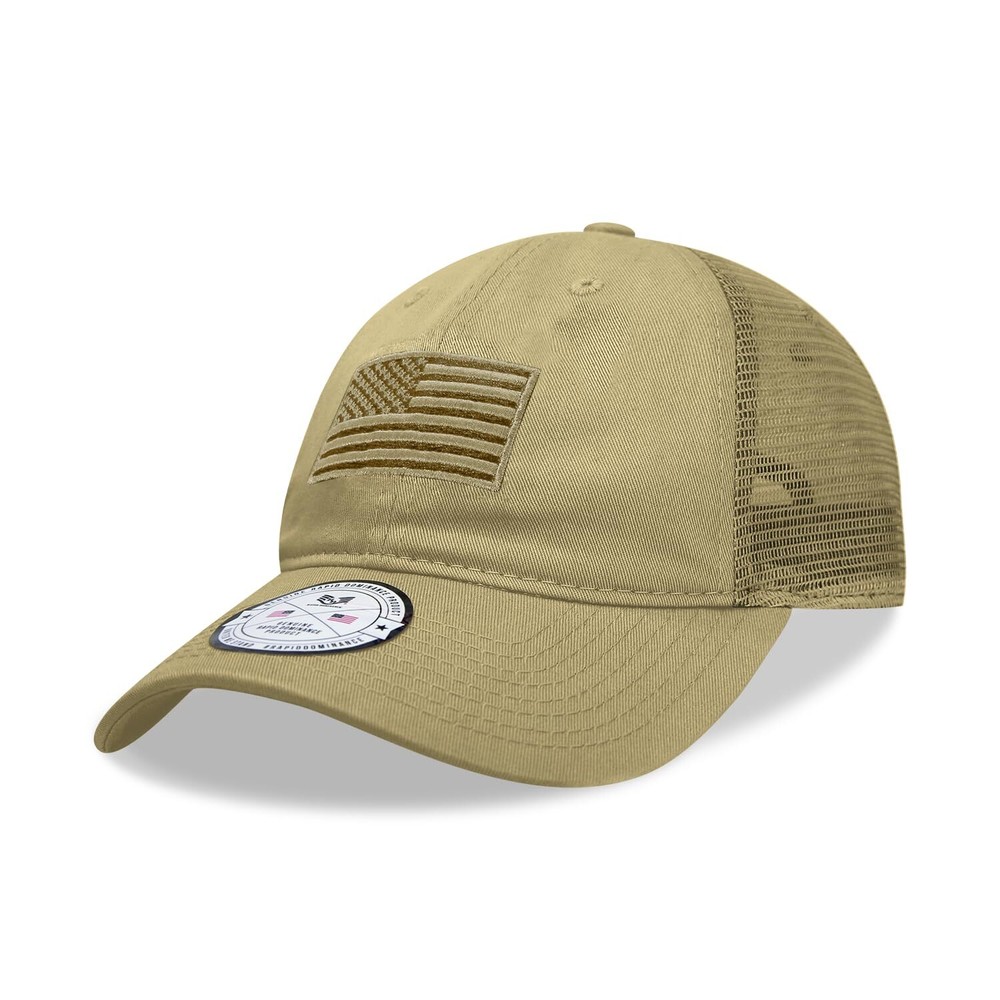 Rapid Dominance Mens Embroidered Baseball-caps, Khaki
