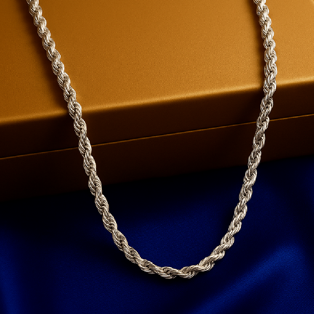 Platinum Rope Mens Chain 2.9 MM Length 22 Inches PT950 Necklace Christmas Sale-image