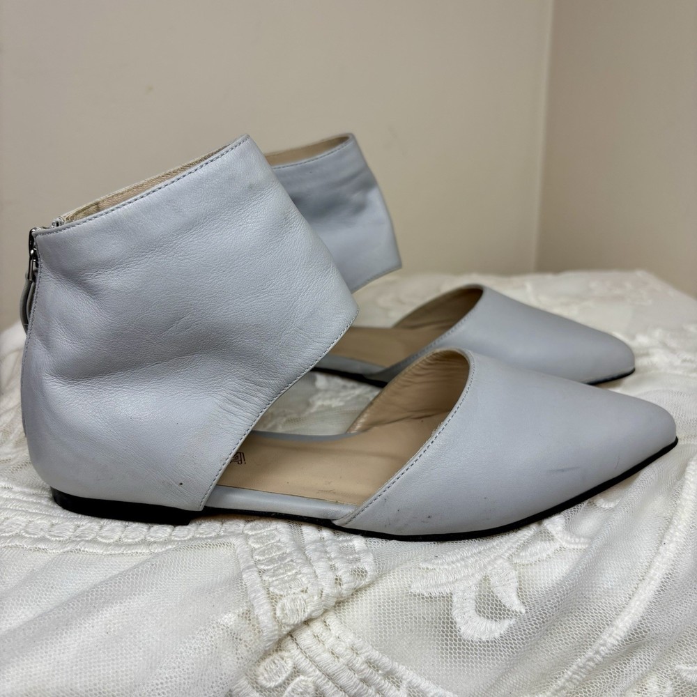 Asksa Veto Cuoio Gray Leather Women's Shoes Size 5.5 US Made in Italy