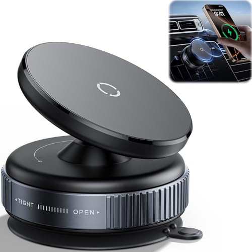 Latest Magnetic Car Phone Holder Ultra Vacuum Suction Cup Phone Mount Magnetic