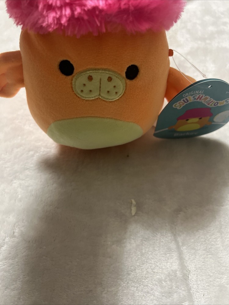 Squishmallow Sealife Barkev the Manatee 8 Inch Soft Blacklight Plush New