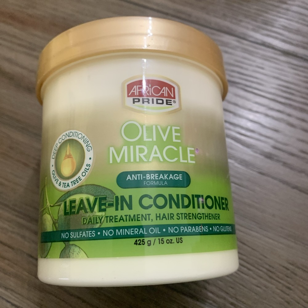 African Pride Olive Miracle Leave-In Conditioner - 15 oz (425 g)