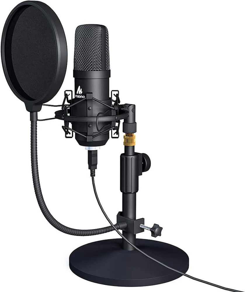 USB Microphone Kit 192KHZ/24BIT AU-A04T PC Condenser Podcast Streaming Cardioid