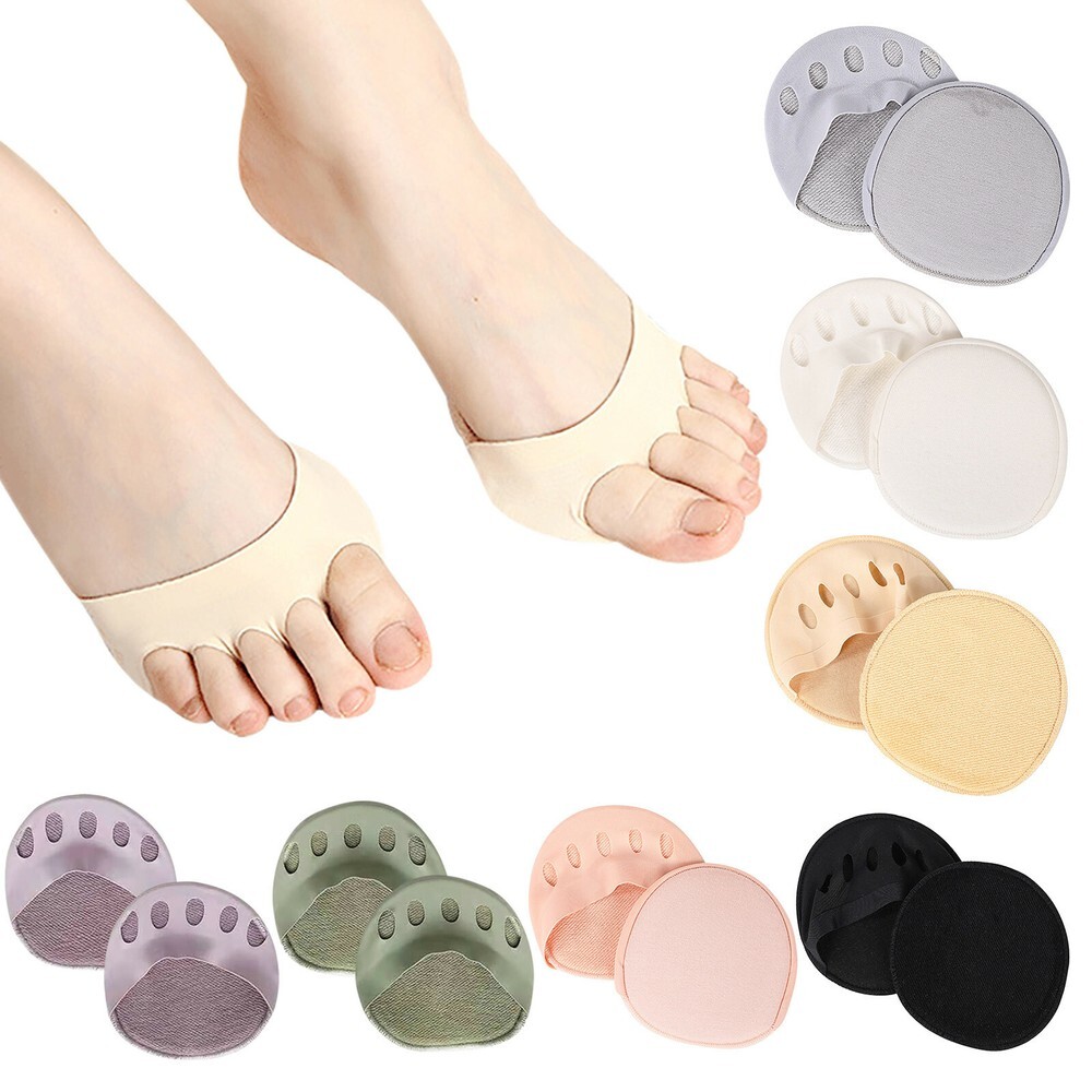 Soft fabric metatarsal cushions for ball of foot pain relief and forefoot support