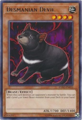 Desmanian Devil EXFO-EN033 Rare Unlimited Edition Near Mint Yugioh Card
