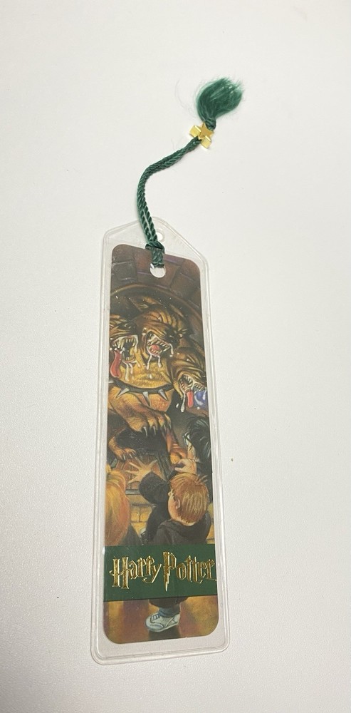 Authentic 2000 Harry Potter Fluffy 3 Headed Dog Bookmark Scholastic Inc Vintage