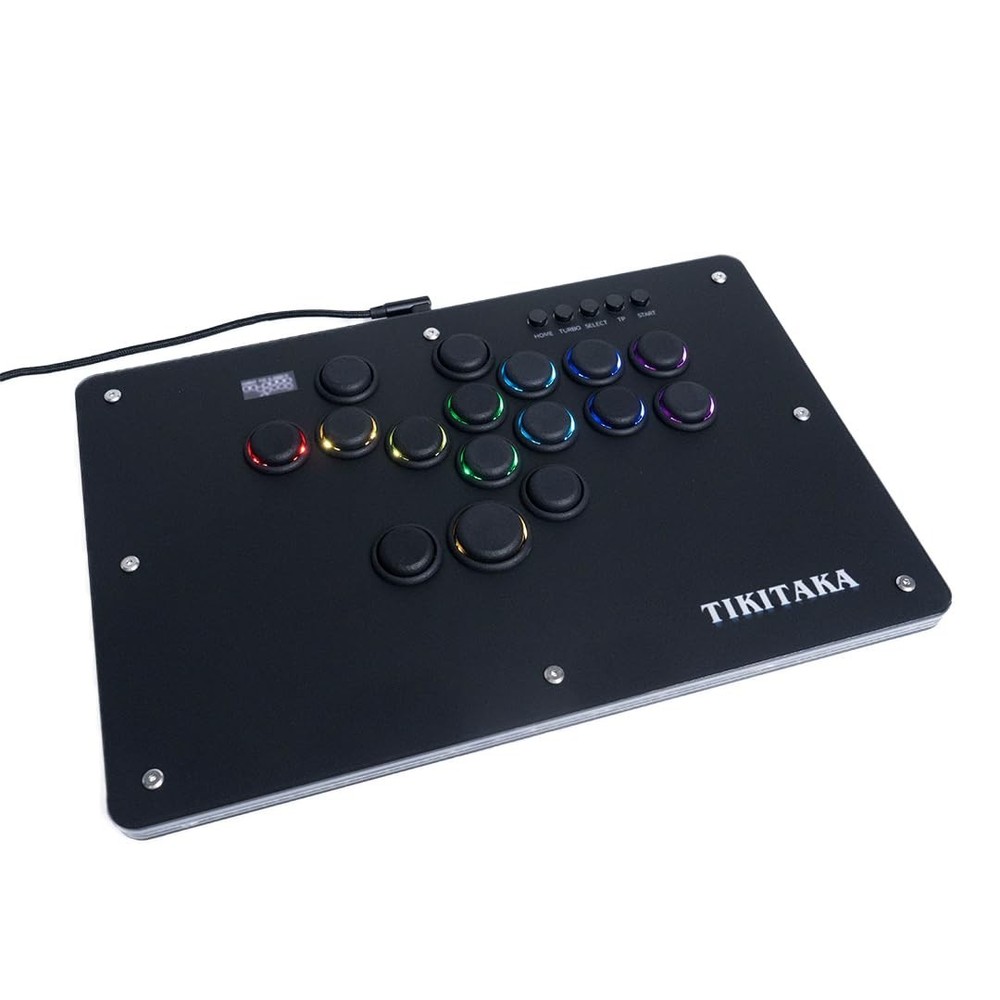 TIKITAKA Deluxe16B Leverless Arcade Stick: Low Latency, Hot-Swap, RGB, 16-Button