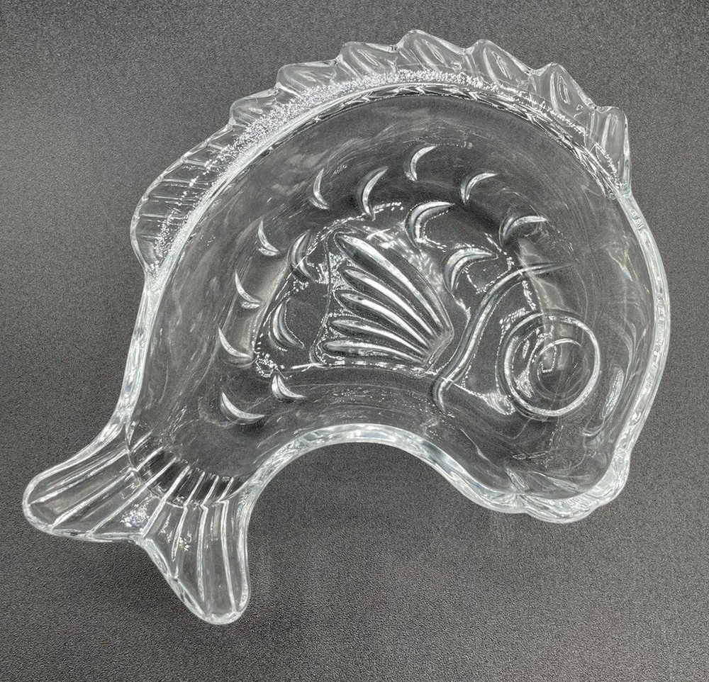 Studio Nova Mikasa Glass Leaping Fish Candy Nuts Bowl Trinket Dish