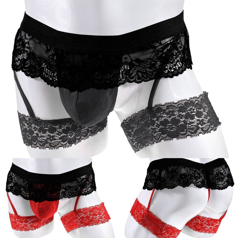 Sleepwear Underwear Mens See Through Sheer Sissy Thong Sexy Underpants Briefs