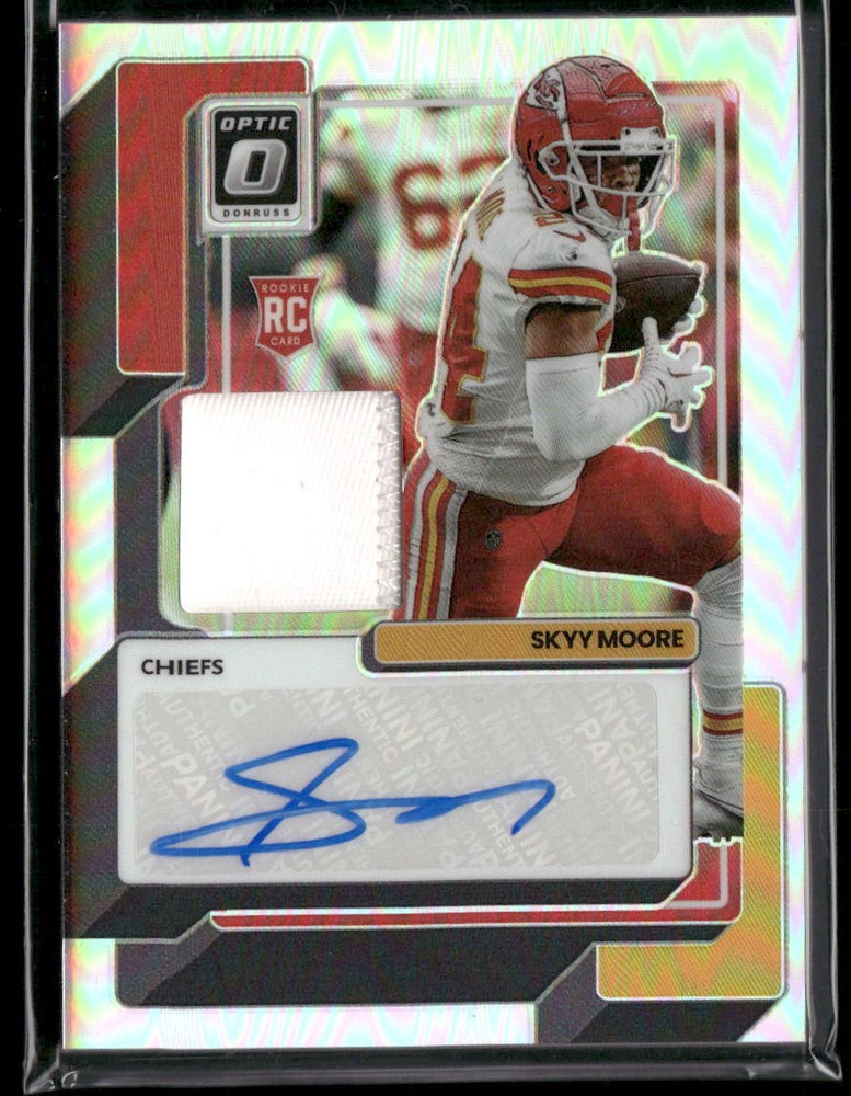 2022 Donruss Optic #RPA-SM Skyy Moore Rookie Patch Autographs #/49