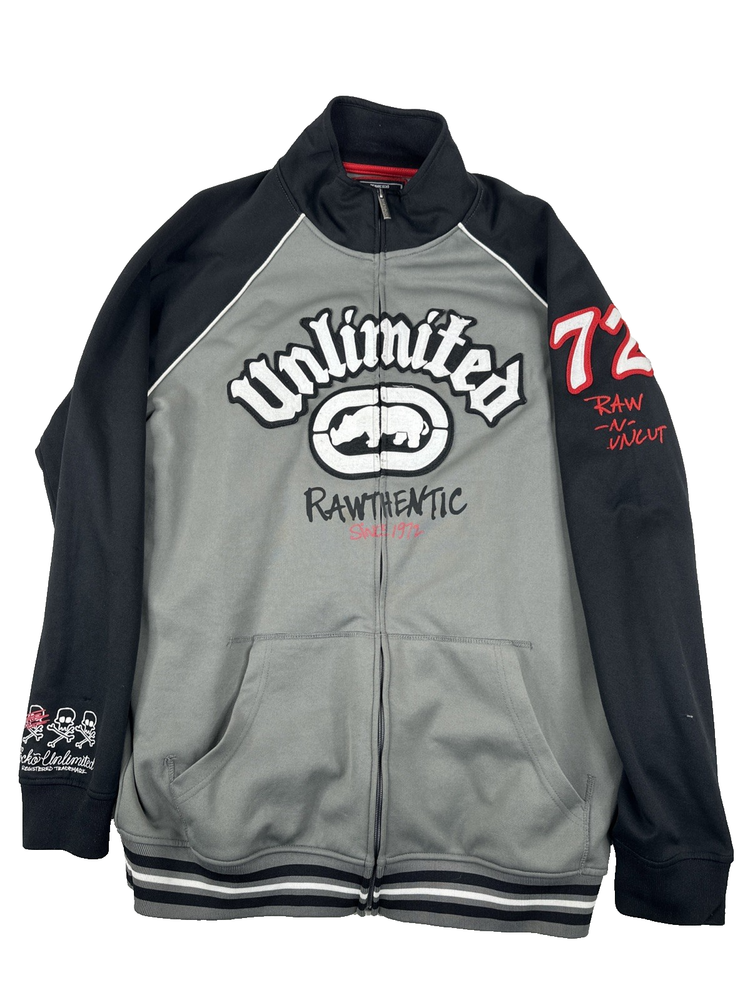 Marc Ecko Unltd. Vintage Y2K Raw-N-Uncut 72 Full Zip Jacket. Men's size XL